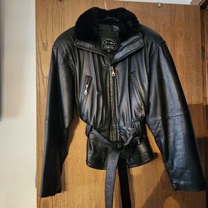 Ladies leather jacket